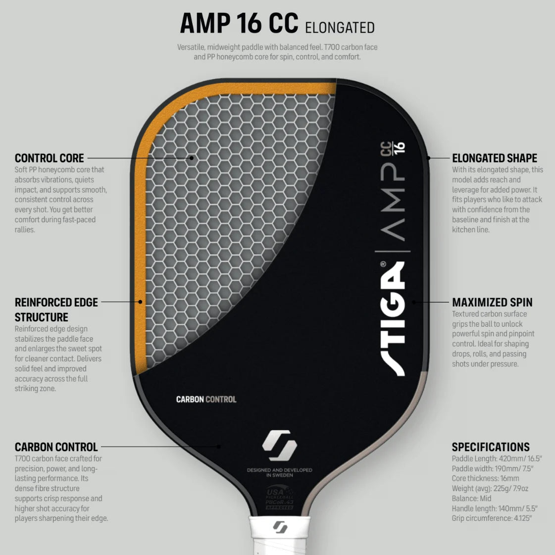 AMP CC 16 Elongated